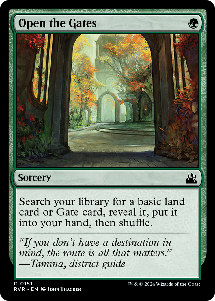 Open the Gates [Ravnica Remastered] | Fandemonia Ltd