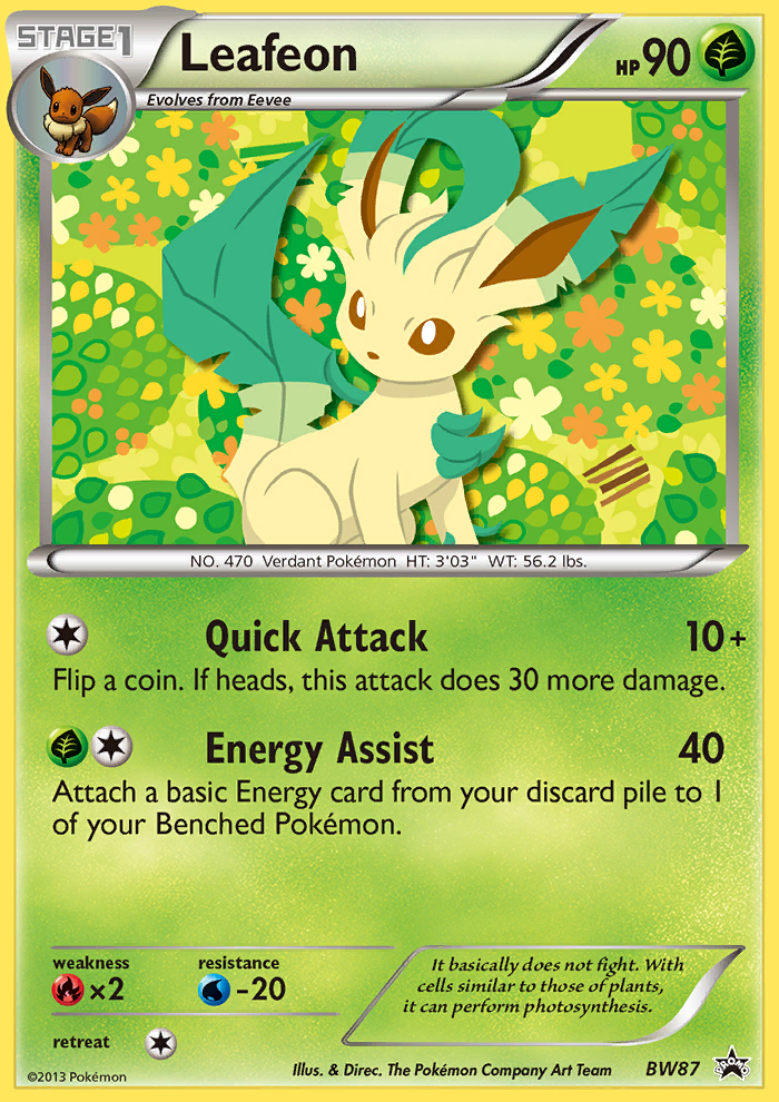 Leafeon (BW87) [Black & White: Black Star Promos] | Fandemonia Ltd