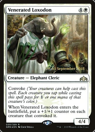 Venerated Loxodon [Guilds of Ravnica Promos] | Fandemonia Ltd