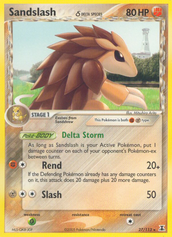 Sandslash (27/113) (Delta Species) [EX: Delta Species] | Fandemonia Ltd