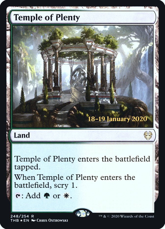 Temple of Plenty [Theros Beyond Death Prerelease Promos] | Fandemonia Ltd