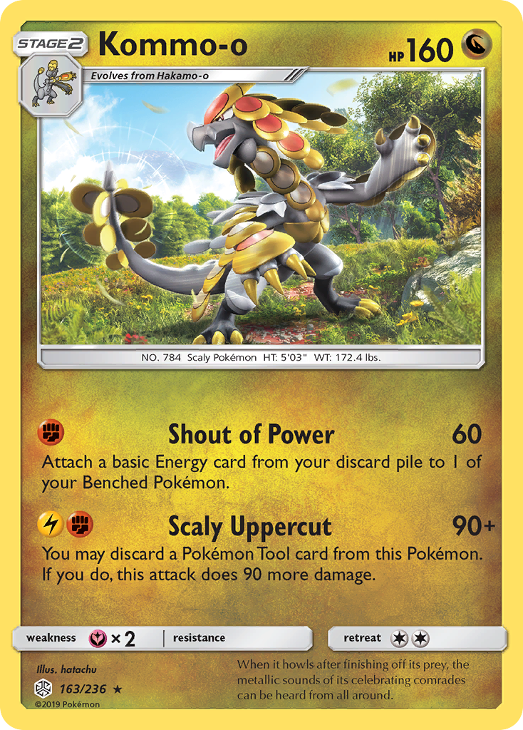 Kommo-o (163/236) [Sun & Moon: Cosmic Eclipse] | Fandemonia Ltd