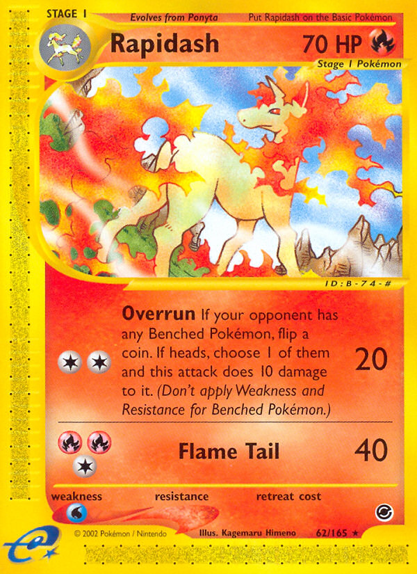 Rapidash (62/165) [Expedition: Base Set] | Fandemonia Ltd