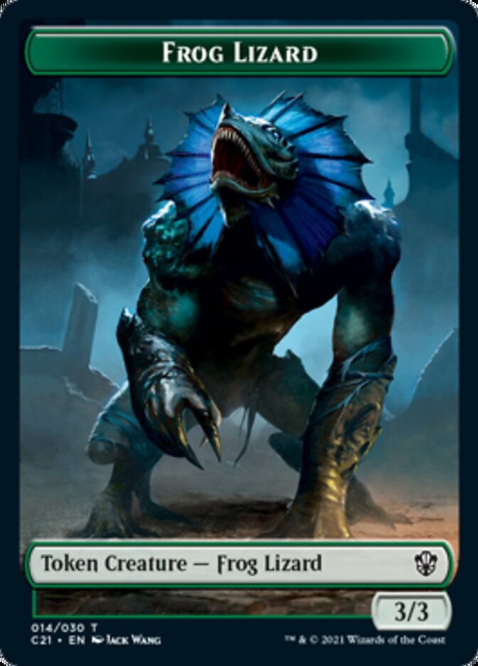 Frog Lizard // Elephant Token [Commander 2021 Tokens] | Fandemonia Ltd