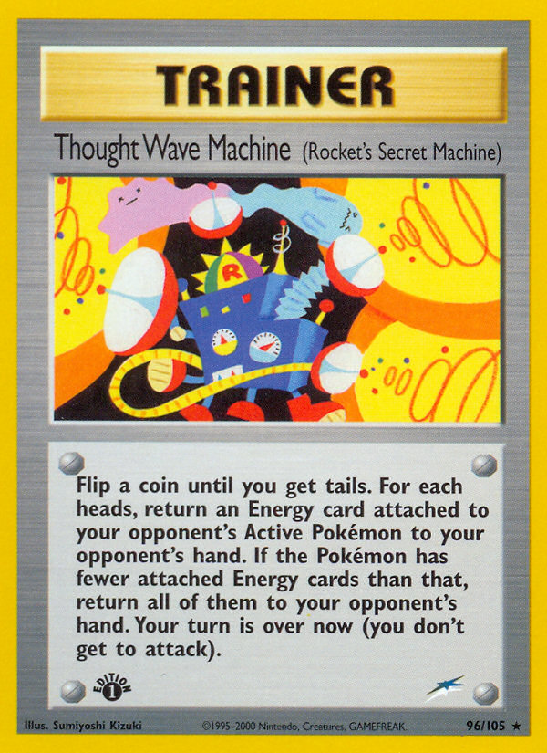 Thought Wave Machine (96/105) (Rocket's Secret Machine) [Neo Destiny 1st Edition] | Fandemonia Ltd