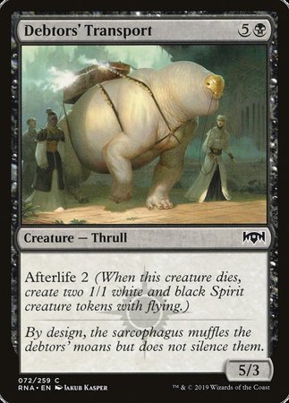 Debtors' Transport [Ravnica Allegiance] | Fandemonia Ltd