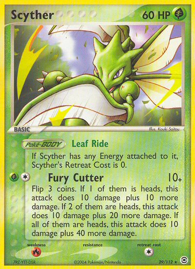 Scyther (29/112) [EX: FireRed & LeafGreen] | Fandemonia Ltd