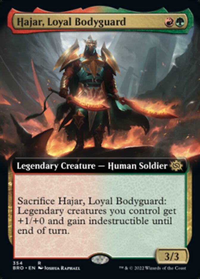 Hajar, Loyal Bodyguard (Extended Art) [The Brothers' War] | Fandemonia Ltd