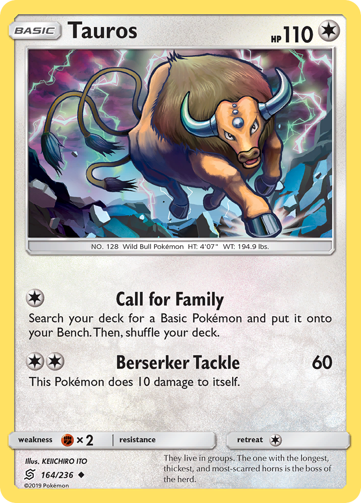 Tauros (164/236) [Sun & Moon: Unified Minds] | Fandemonia Ltd