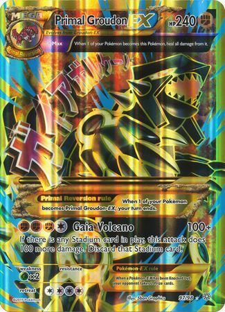 Primal Groudon EX (97/98) (Jumbo Card) [XY: Ancient Origins] | Fandemonia Ltd