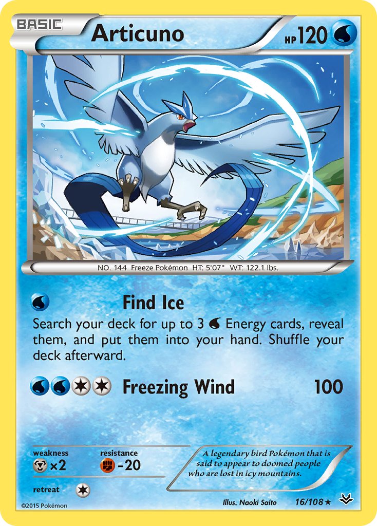 Articuno (16/108) [XY: Roaring Skies] | Fandemonia Ltd