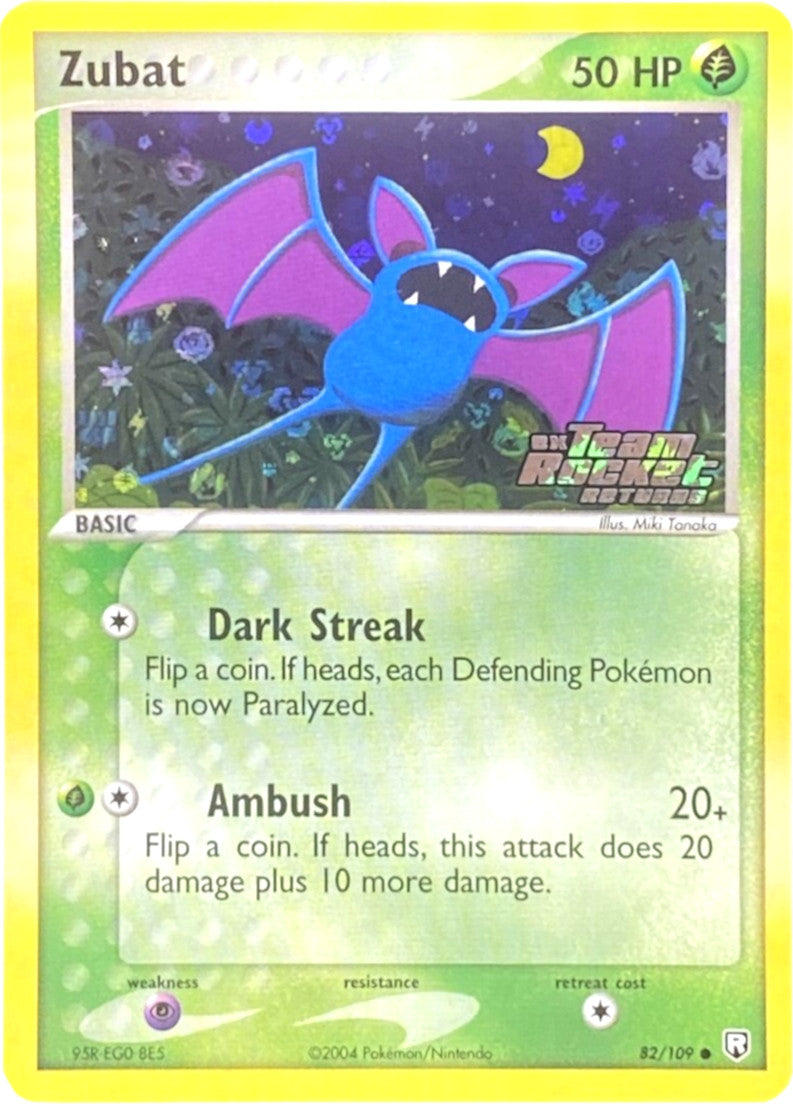 Zubat (82/109) (Stamped) [EX: Team Rocket Returns] | Fandemonia Ltd