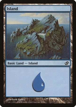 Island (31) [Duel Decks: Jace vs. Chandra] | Fandemonia Ltd