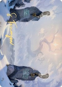 Snow-Covered Plains (276) Art Card (Gold-Stamped Signature) [Kaldheim: Art Series] | Fandemonia Ltd