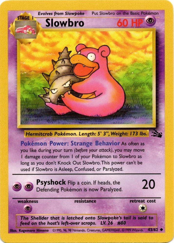 Slowbro (43/62) [Fossil Unlimited] | Fandemonia Ltd