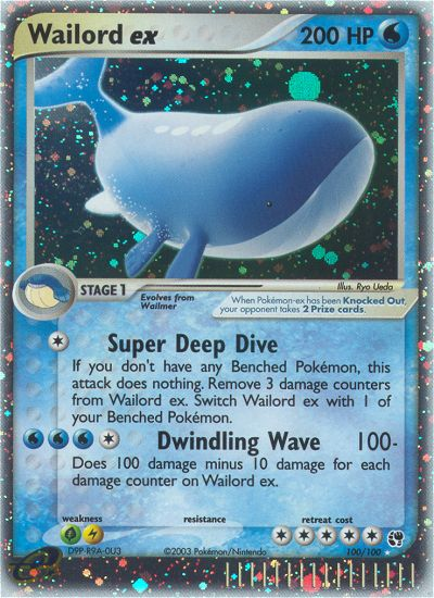 Wailord ex (100/100) [EX: Sandstorm] | Fandemonia Ltd