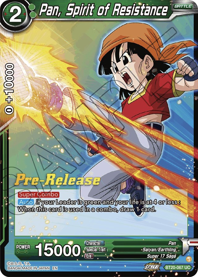 Pan, Spirit of Resistance (BT20-067) [Power Absorbed Prerelease Promos] | Fandemonia Ltd