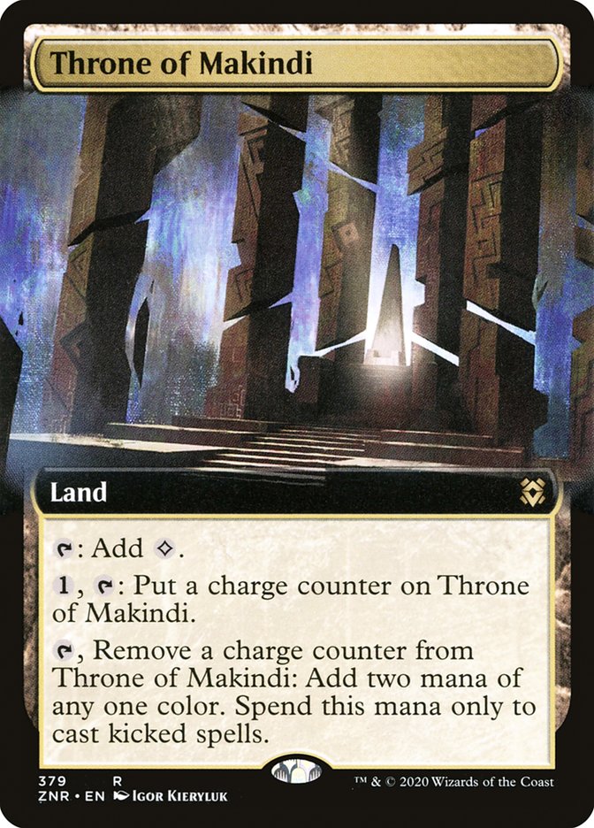 Throne of Makindi (Extended Art) [Zendikar Rising] | Fandemonia Ltd