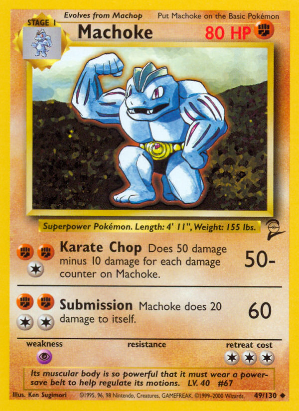 Machoke (49/130) [Base Set 2] | Fandemonia Ltd