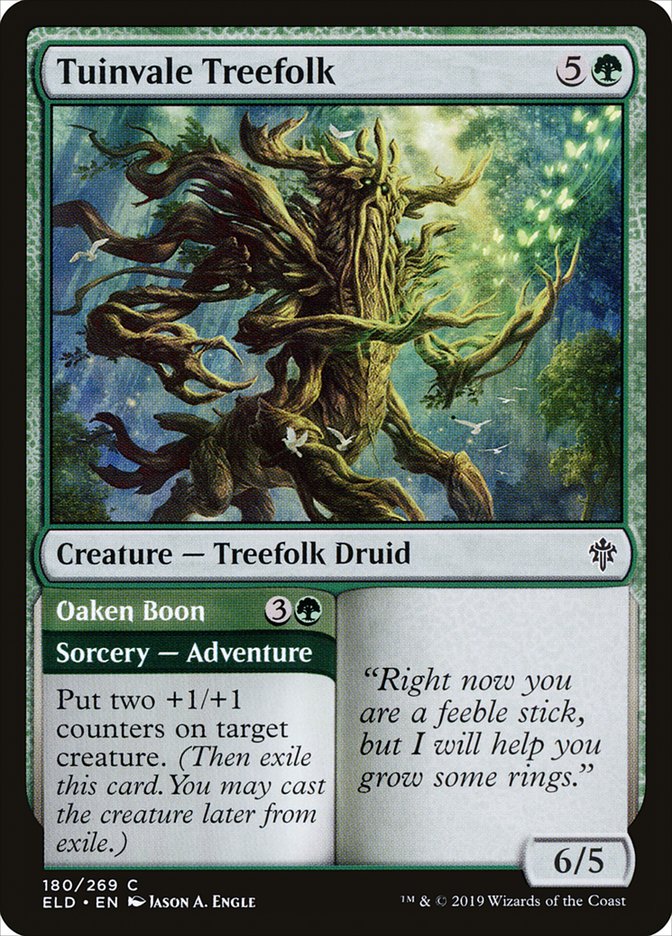 Tuinvale Treefolk // Oaken Boon [Throne of Eldraine] | Fandemonia Ltd