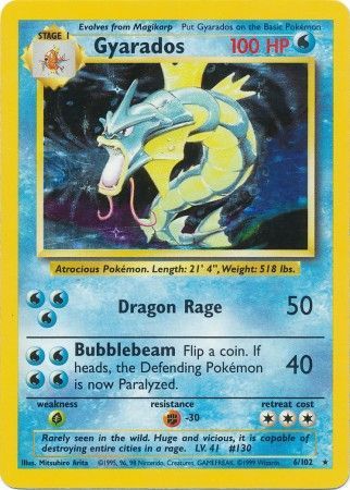 Gyarados (6/102) [Base Set Unlimited] | Fandemonia Ltd