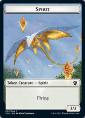 Spirit (003) // Thopter Double-sided Token [Innistrad: Crimson Vow Commander Tokens] | Fandemonia Ltd