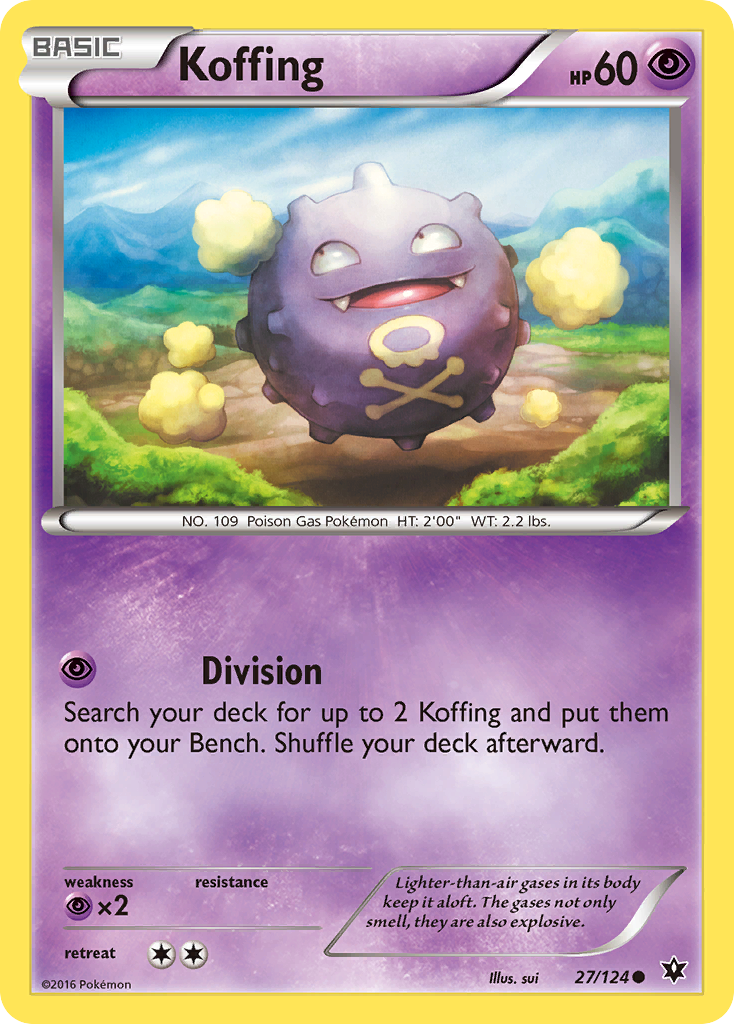 Koffing (27/124) [XY: Fates Collide] | Fandemonia Ltd