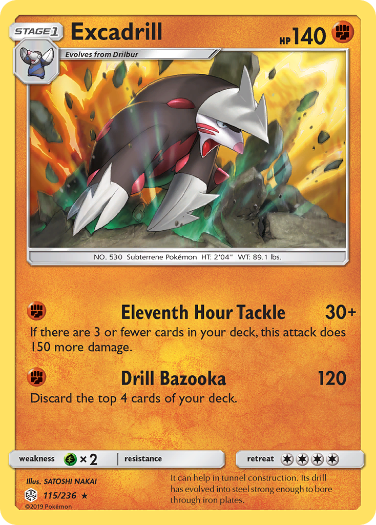 Excadrill (115/236) [Sun & Moon: Cosmic Eclipse] | Fandemonia Ltd