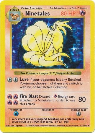 Ninetales (12/102) [Base Set Shadowless Unlimited] | Fandemonia Ltd