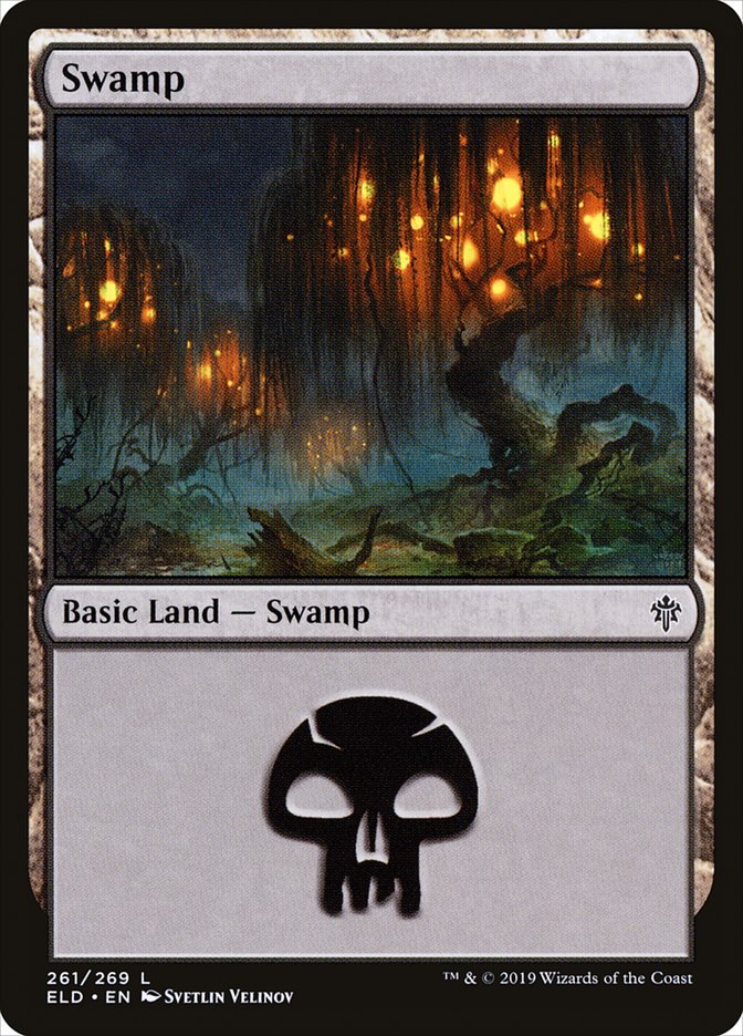 Swamp (261) [Throne of Eldraine] | Fandemonia Ltd