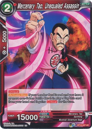 Mercenary Tao, Unequaled Assassin [BT10-027] | Fandemonia Ltd