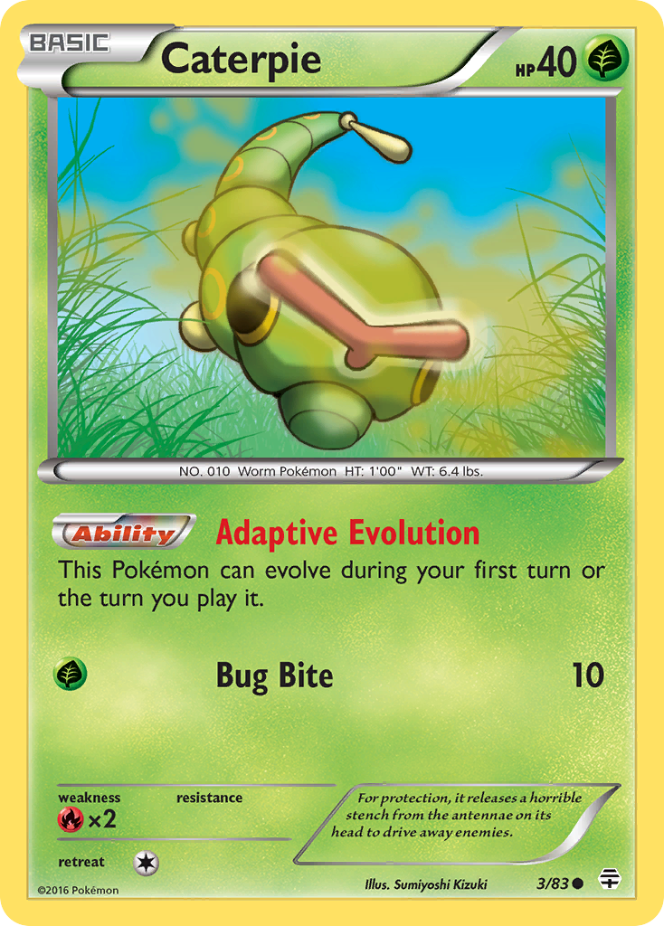 Caterpie (3/83) [XY: Generations] | Fandemonia Ltd