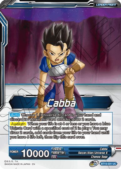 Cabba // SS Cabba, Proud Volley (BT15-031) [Saiyan Showdown Prerelease Promos] | Fandemonia Ltd