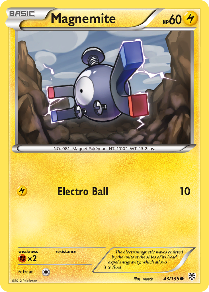 Magnemite (43/135) [Black & White: Plasma Storm] | Fandemonia Ltd