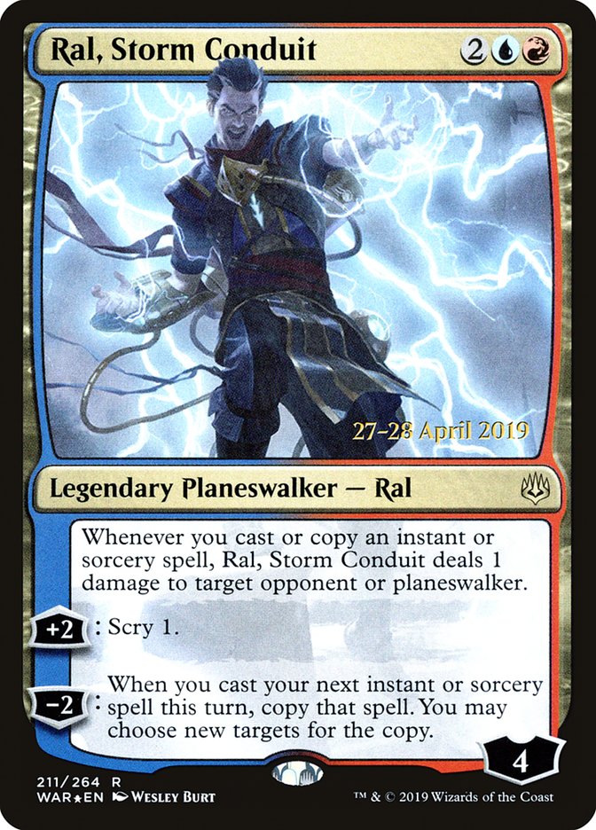 Ral, Storm Conduit  [War of the Spark Prerelease Promos] | Fandemonia Ltd