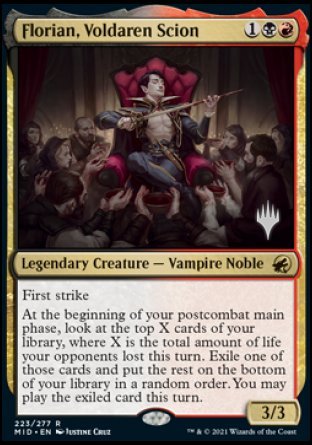 Florian, Voldaren Scion (Promo Pack) [Innistrad: Midnight Hunt Promos] | Fandemonia Ltd