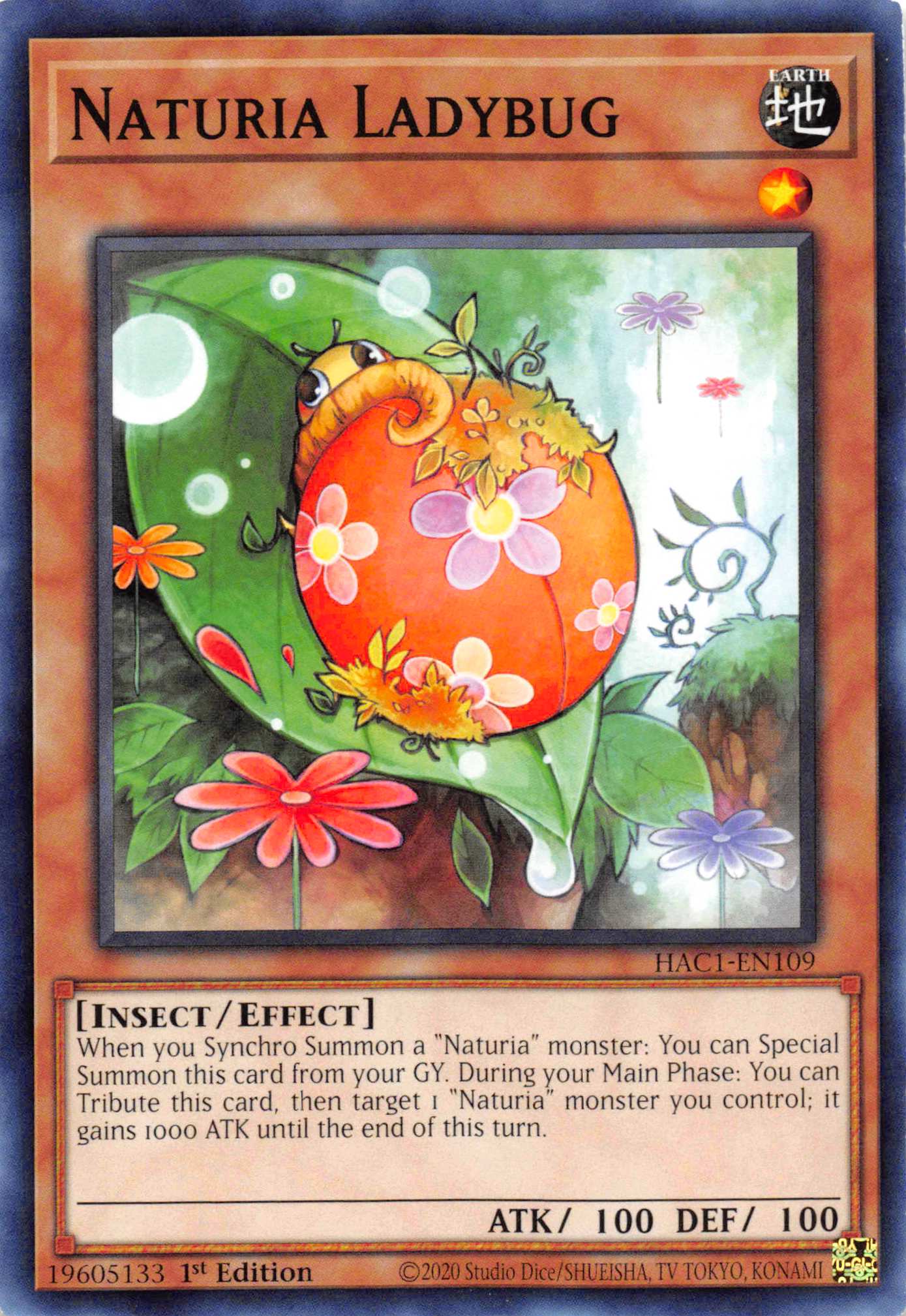 Naturia Ladybug (Duel Terminal) [HAC1-EN109] Parallel Rare | Fandemonia Ltd