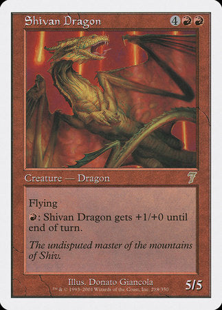 Shivan Dragon [Seventh Edition] | Fandemonia Ltd