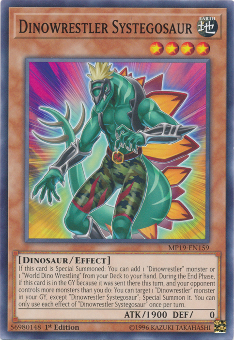 Dinowrestler Systegosaur [MP19-EN159] Common | Fandemonia Ltd