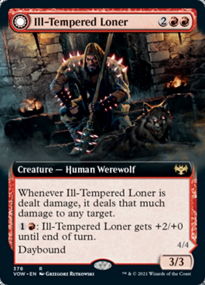 Ill-Tempered Loner // Howlpack Avenger (Extended) [Innistrad: Crimson Vow] | Fandemonia Ltd