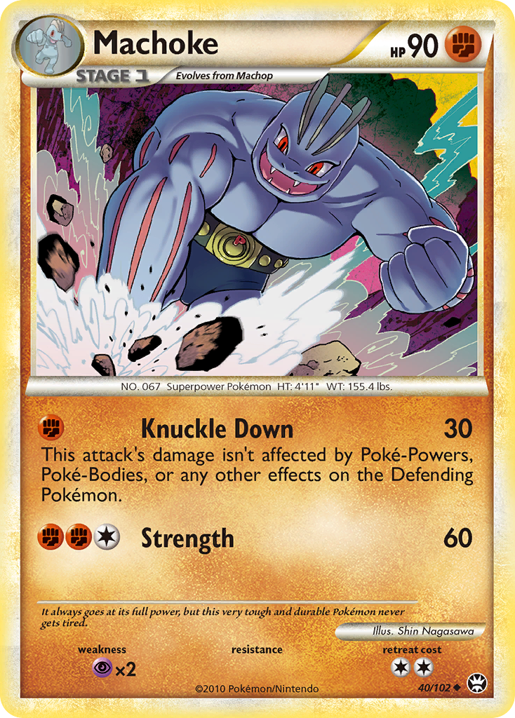 Machoke (40/102) [HeartGold & SoulSilver: Triumphant] | Fandemonia Ltd