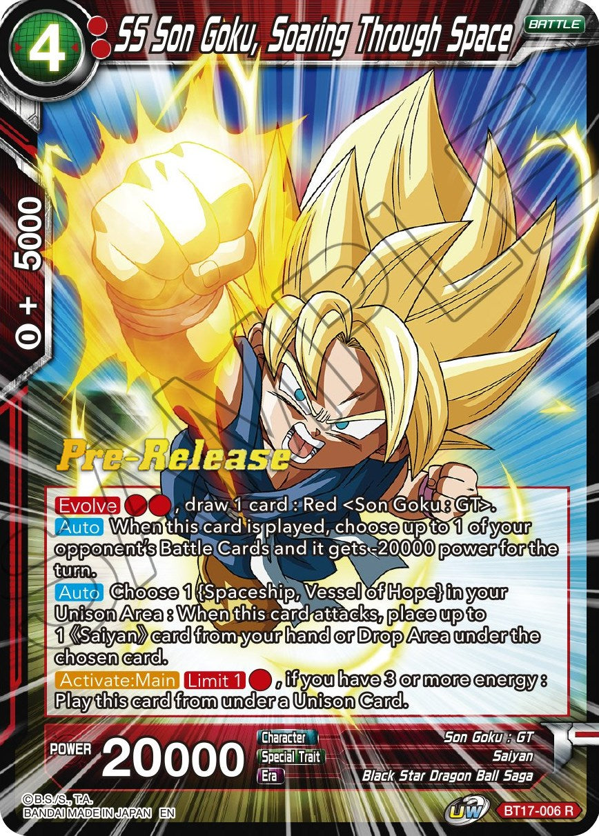 SS Son Goku, Soaring Through Space (BT17-006) [Ultimate Squad Prerelease Promos] | Fandemonia Ltd