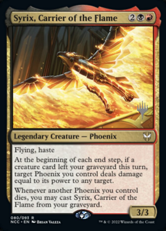 Syrix, Carrier of the Flame (Promo Pack) [Streets of New Capenna Commander Promos] | Fandemonia Ltd