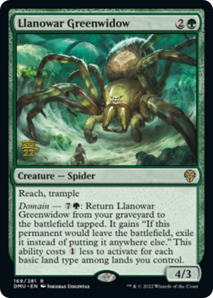 Llanowar Greenwidow [Dominaria United Prerelease Promos] | Fandemonia Ltd