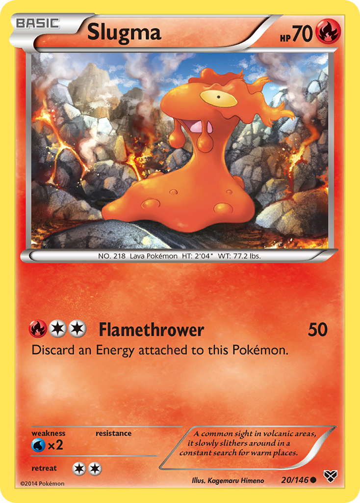 Slugma (20/146) [XY: Base Set] | Fandemonia Ltd