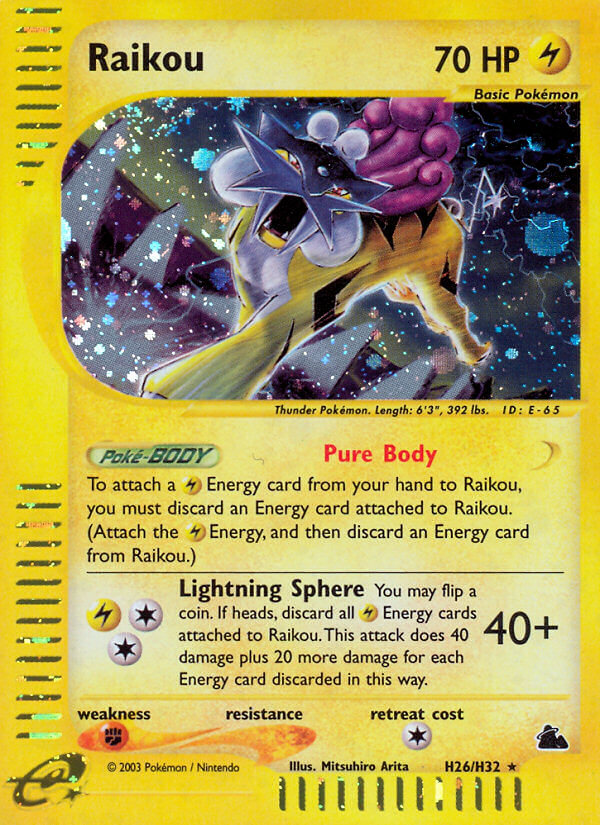 Raikou (H26/H32) [Skyridge] | Fandemonia Ltd