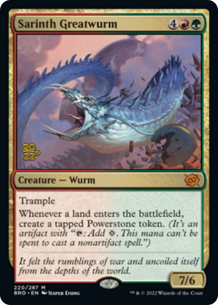 Sarinth Greatwurm [The Brothers' War: Prerelease Promos] | Fandemonia Ltd