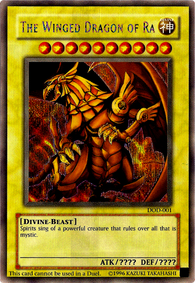 The Winged Dragon of Ra [DOD-001] Prismatic Secret Rare | Fandemonia Ltd