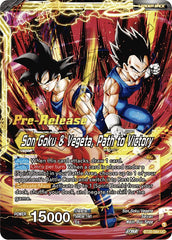 SS Vegito // Son Goku & Vegeta, Path to Victory (BT20-084) [Power Absorbed Prerelease Promos] | Fandemonia Ltd