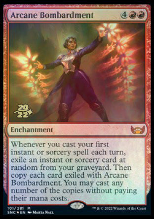 Arcane Bombardment [Streets of New Capenna Prerelease Promos] | Fandemonia Ltd